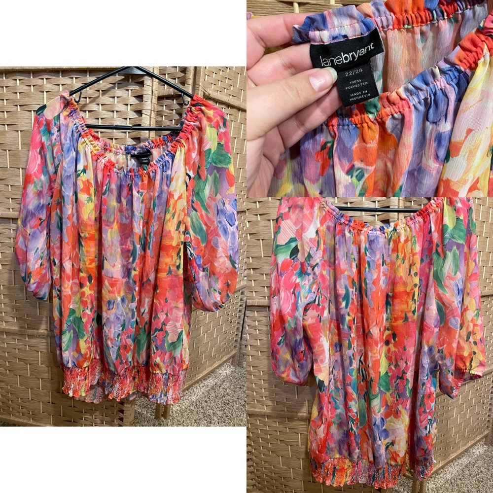 Lane Bryant Floral Top 22/24